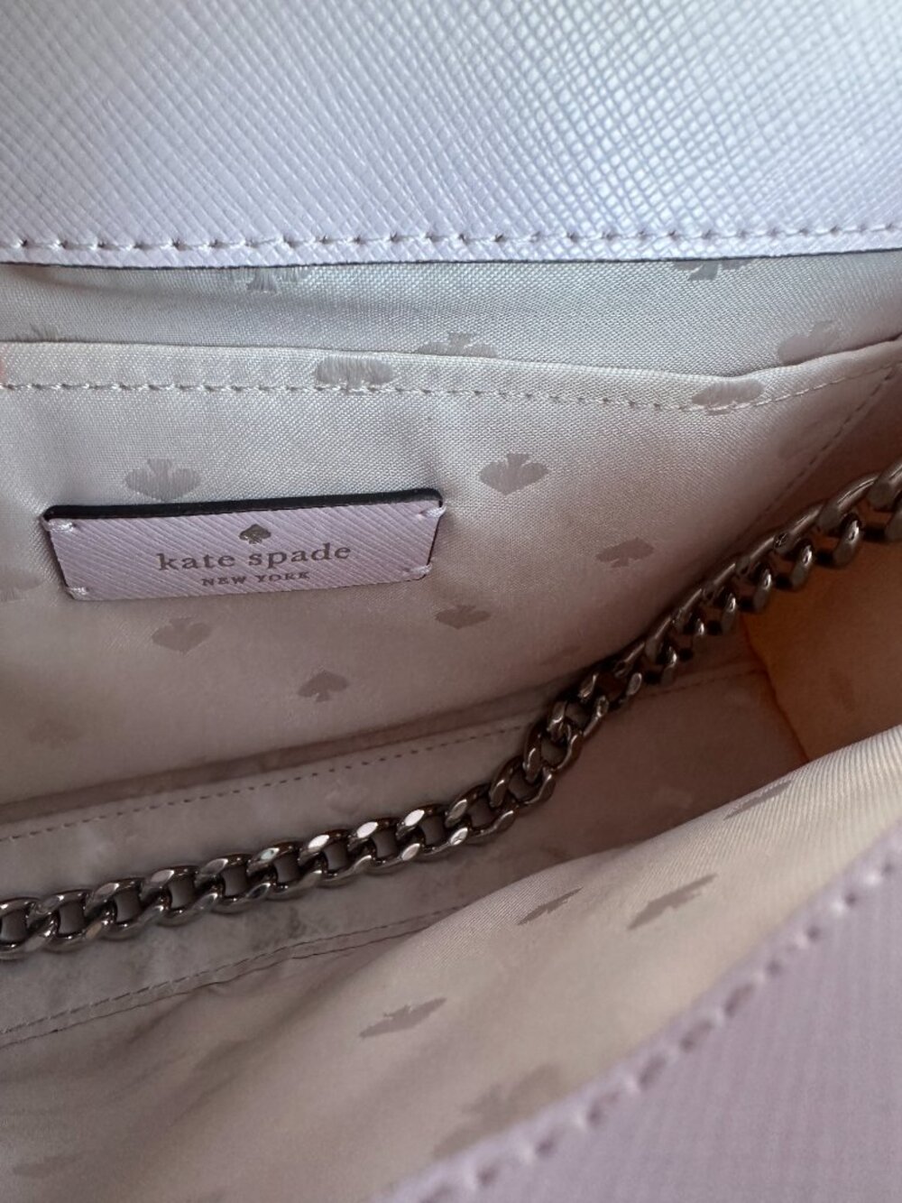 Kate Spade Carson Convertible Crossbody Bag Lilac Pansy Toss Purple Floral Purse - Picture 4 of 6